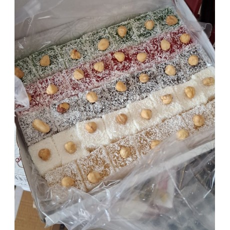 (6 ADET -1 KG LIK ) ÇORUM İSKİLİP KARIŞIK FINDIKLI LOKUM 