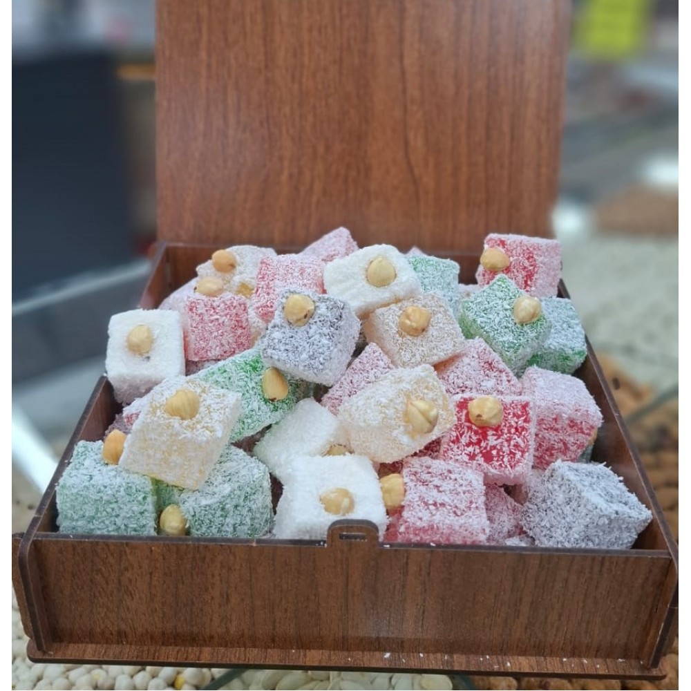 (6 ADET -1 KG LIK ) ÇORUM İSKİLİP KARIŞIK FINDIKLI LOKUM 